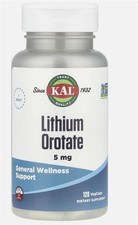 Lithium Orotate, 5 mg, 120 VegCaps Best by: 4/2029