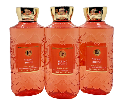#ad Bath amp; Body Works LOT of 3 Bottles Seeing Rouge Body Wash Shower Gel 10 oz $31.99