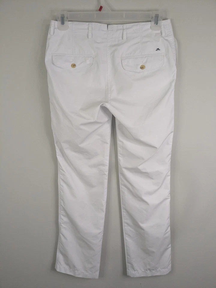 J. Lindeberg Pants Men's 32x31 White Golf Stretch Casual - Image 3 of 4