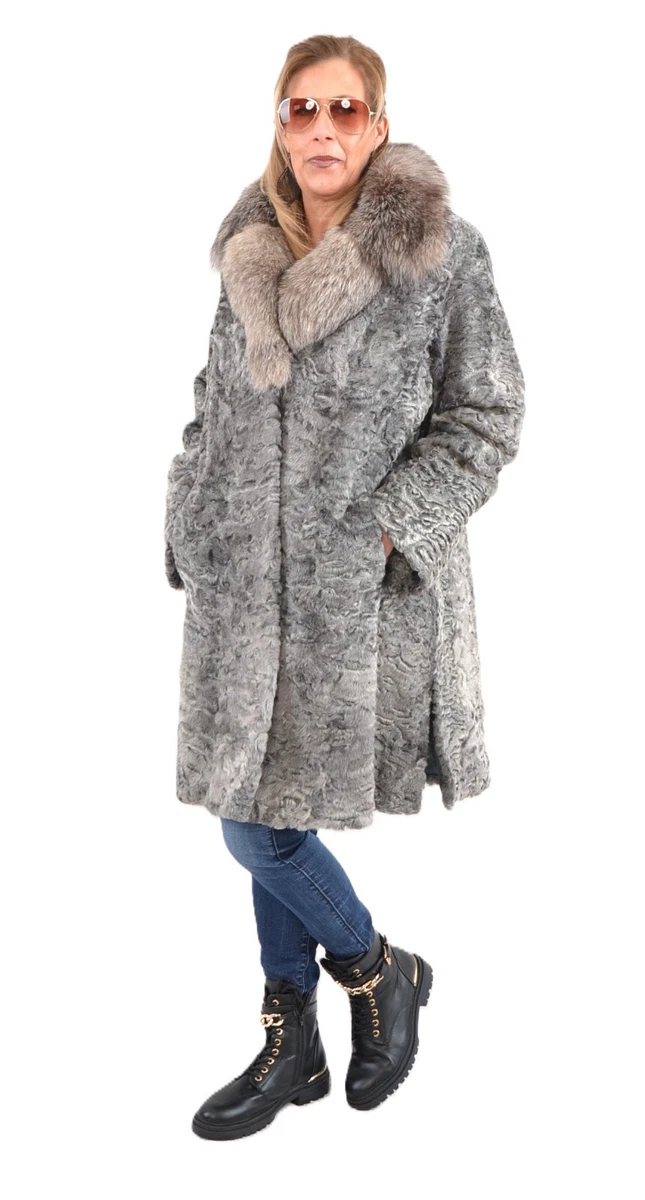 grey persian lamb coat products for sale | eBay