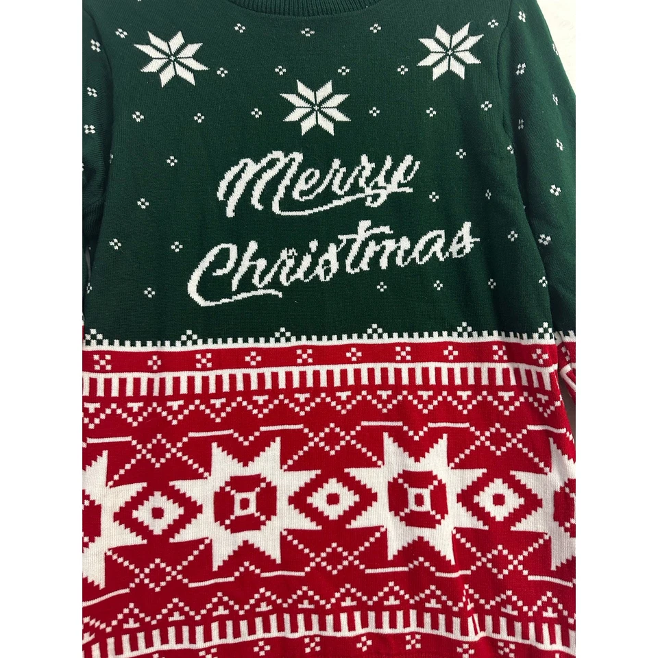 Suéter Boohoo Hombre Feliz Navidad M Nordic Fair Isle Foto 2 de 4