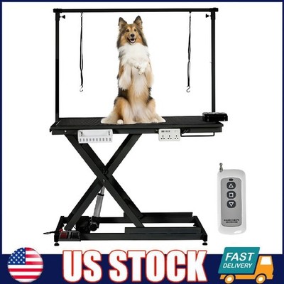 50'' Dog Grooming Table Electric Pet Grooming Station Large Dog Height Adjustable