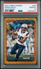 2024 Topps Chrome - Rookies Drake Maye #203 Gold Wave Refractor 50/50 PSA 10