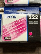 Epson Claria 222 Magenta Ink Cartridge T222320-S NEW SEALED 8/25