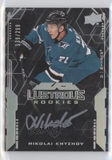 2020 SPx UD Black Lustrous Rookie Signatures Tier 1 Nikolai Knyzhov Auto 1gv2