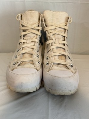 Converse Chuck Tayor All Star Lugged High Stop Sneaker W Sz 7 White