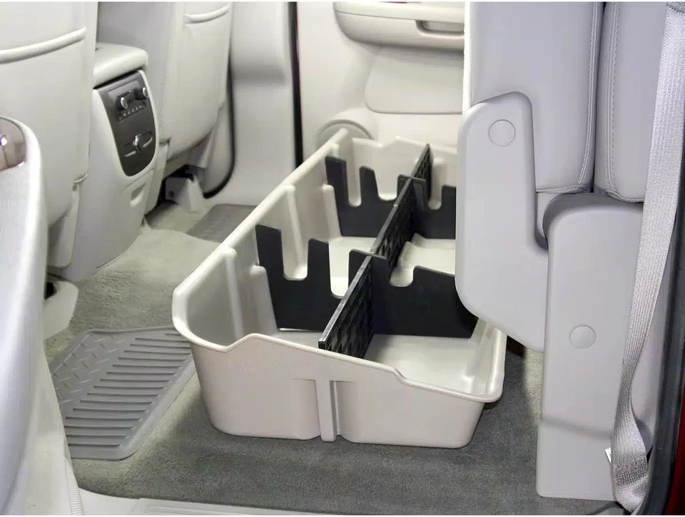 DU-HA Under Seat Storage Fits 2009-14 Ford F150 SuperCrew with Subwoofer Black Foto 4 de 4