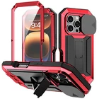 METAL CASE FOR iPHONE 17 PRO MAX 16 15 14 13 COVER LENS PROTECTION SHOCKPROOF