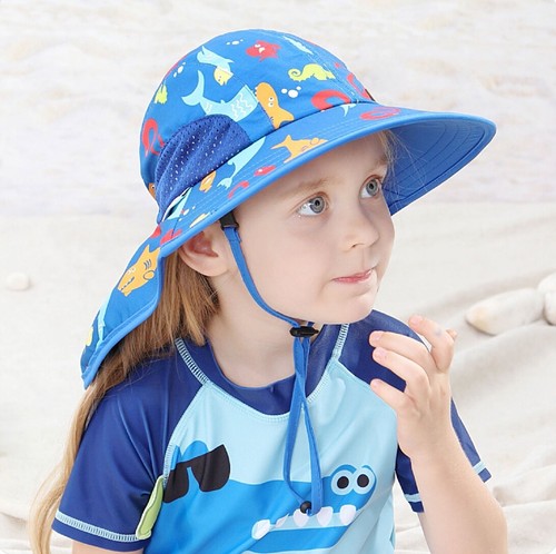 Children's Hat Boys and Girls Baby Breathable Bucket Hat Beach Hat Fisherman Hat - Picture 7 of 25