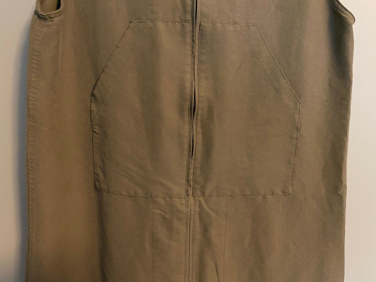 Robe Femme HSZ Studio - Taille M - Couleur Olive, Sans Manches, Longue - Occasion Très Bon état