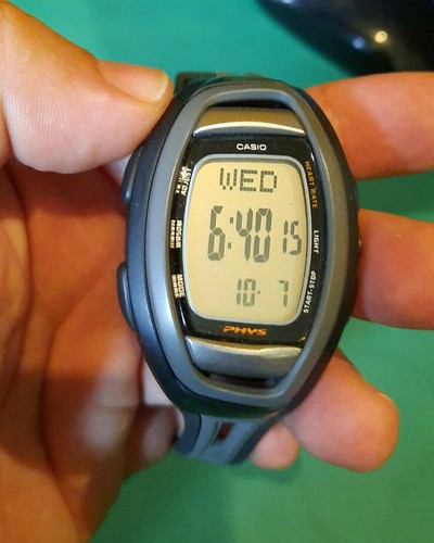 Casio sport watch CHF-100-1V PHYS Heart Rate Monitor good condition | eBay
