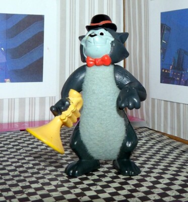 Disney Aristocats 1996 Trumpet Playing 3.5'' Scat Cat Action Figure