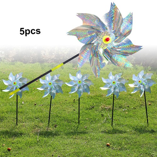 5/10X Bird Repellent Reflective Bird Scarer Windmill High Reflection ...