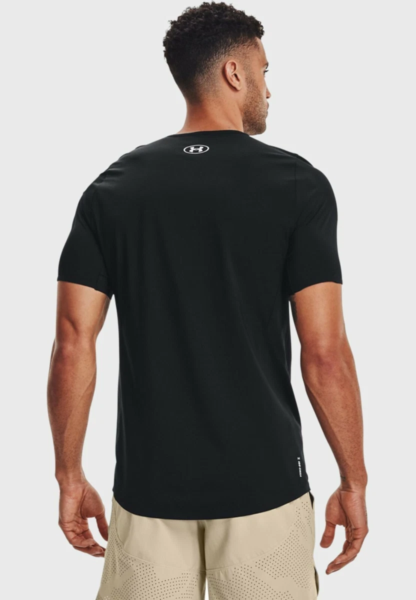 Under Armour Iso-Chill Perforated T-Shirt Homme Noir Blanc Haut de Sport  T-Shirt