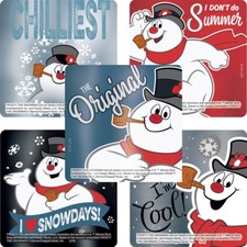 20 Frosty The Snowman Foil Stickers, 2.5