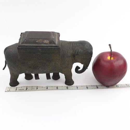Elephant Cigarettes Dispenser Cast Iron Vintage Art Deco Metal Indian Case - Picture 12 of 12