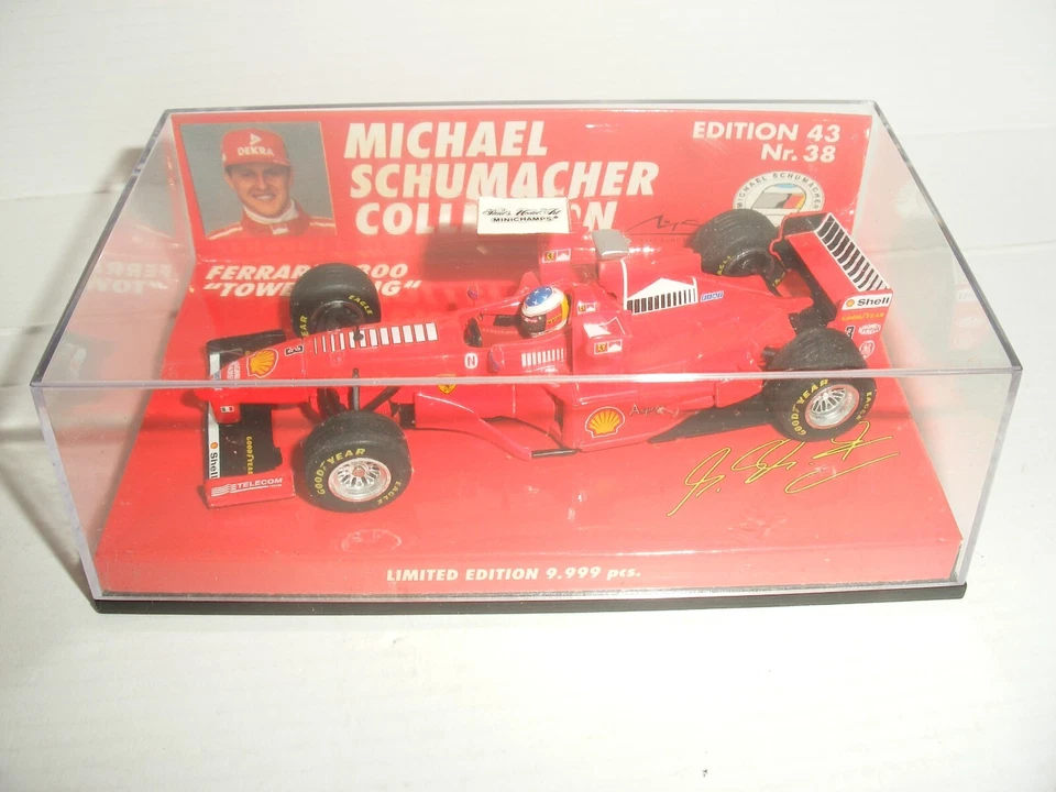 1/43 Minichamps 510 984333 - 1997 Ferrari F300 Tower Wing Schumacher - Nr. Mint - Image 3 of 4