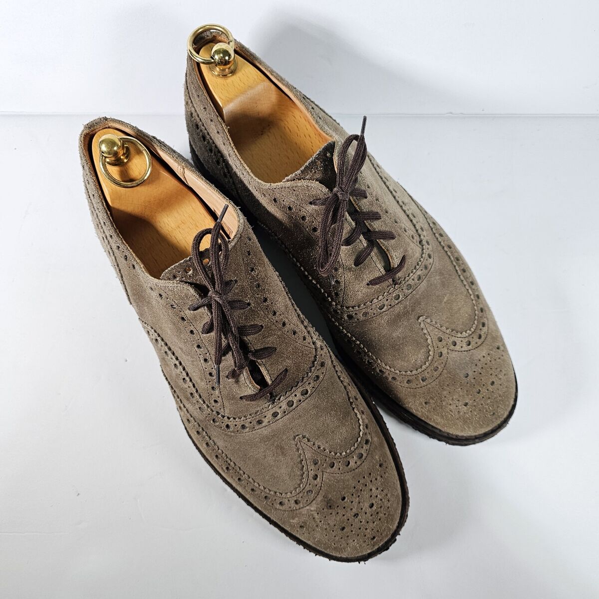 Church's Shoes Mens Size 10.5 D Suede Crepe Rubber Sole Church's Shoes Mens Size 10.5 D Suede Crepe Rubber Sole