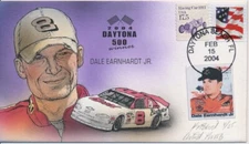 2004 Daytona 500 Winner Dale Earnhardt JR Painted Bevil cachet 25 made Artist Pr