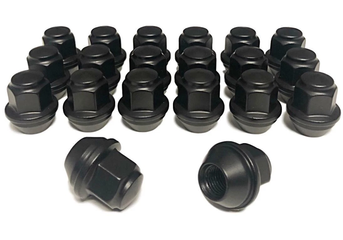Matte black lug nuts deals
