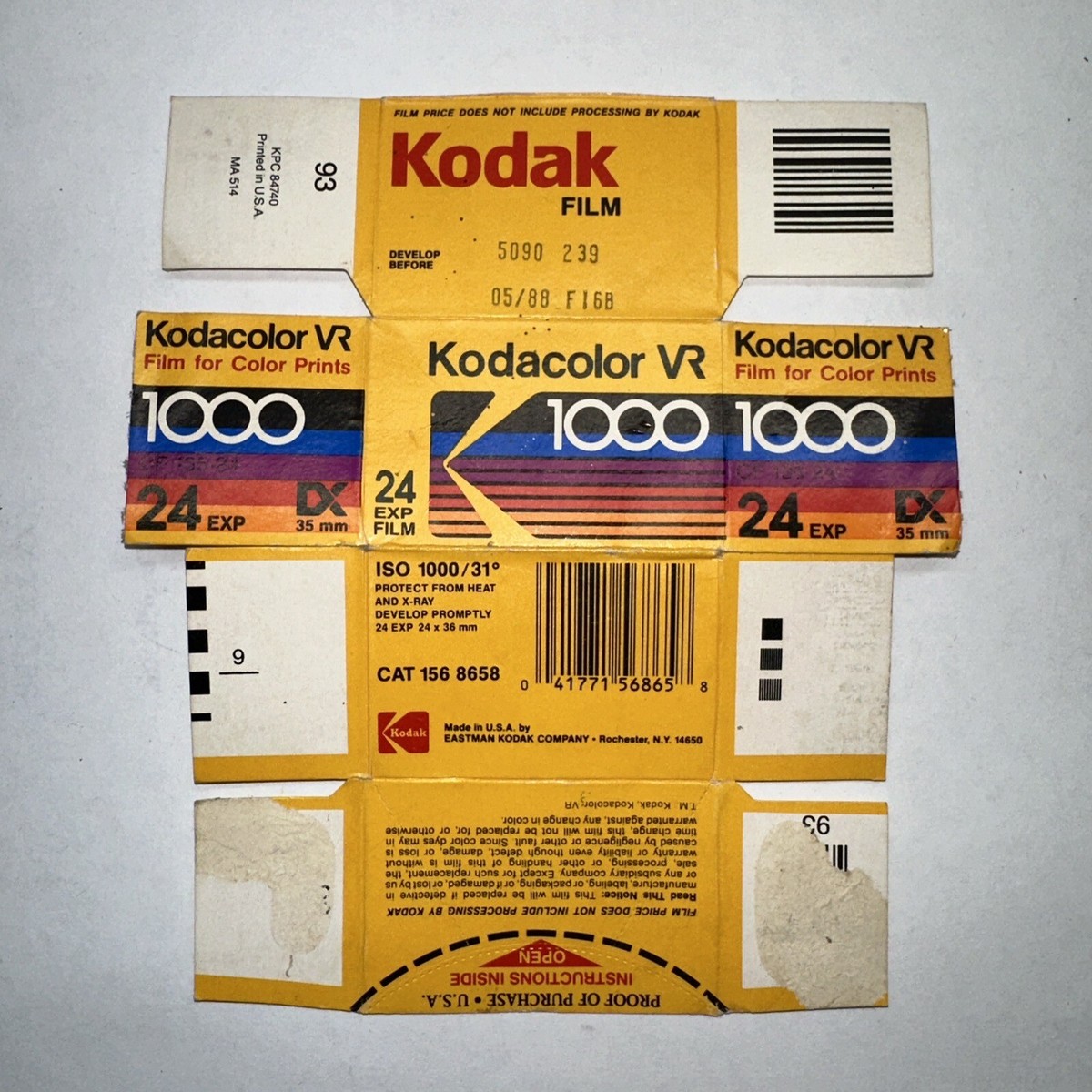 Kodak Kodacolor VR ISO 1000 CF 135-24 Exp Color Film 35mm Kodak Kodacolor VR ISO 1000 CF 135-24 Exp Color Film 35mm