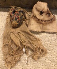2 Burlap - Halloween Masks - Scarecrows