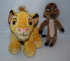 Disney Lion King Timon Bean Bag and Simba Plush Toys