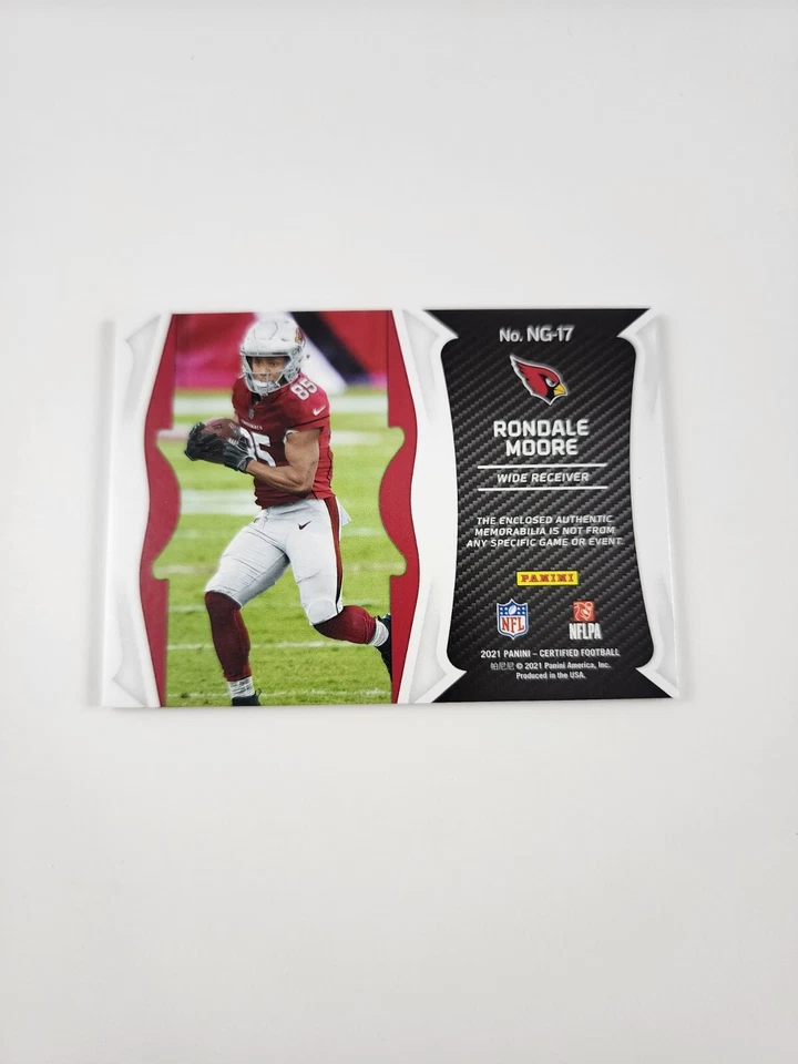 2021 Certified Rondale Moore Purple Mirror New Generation Rookie Jersey RC 10/10 - Image 2 of 2