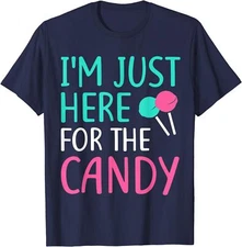 I'm Just Here For The Candy Halloween Funny Unisex T-Shirt