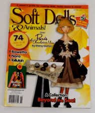 Soft Dolls  Animals October November 2015 Magazine Button Face 5 Patterns