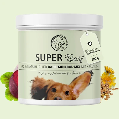 MARKENLOS Annimally Super Barf - Vitamine Mineralien Kräuter Barf-Ergänzung Hund 500 g