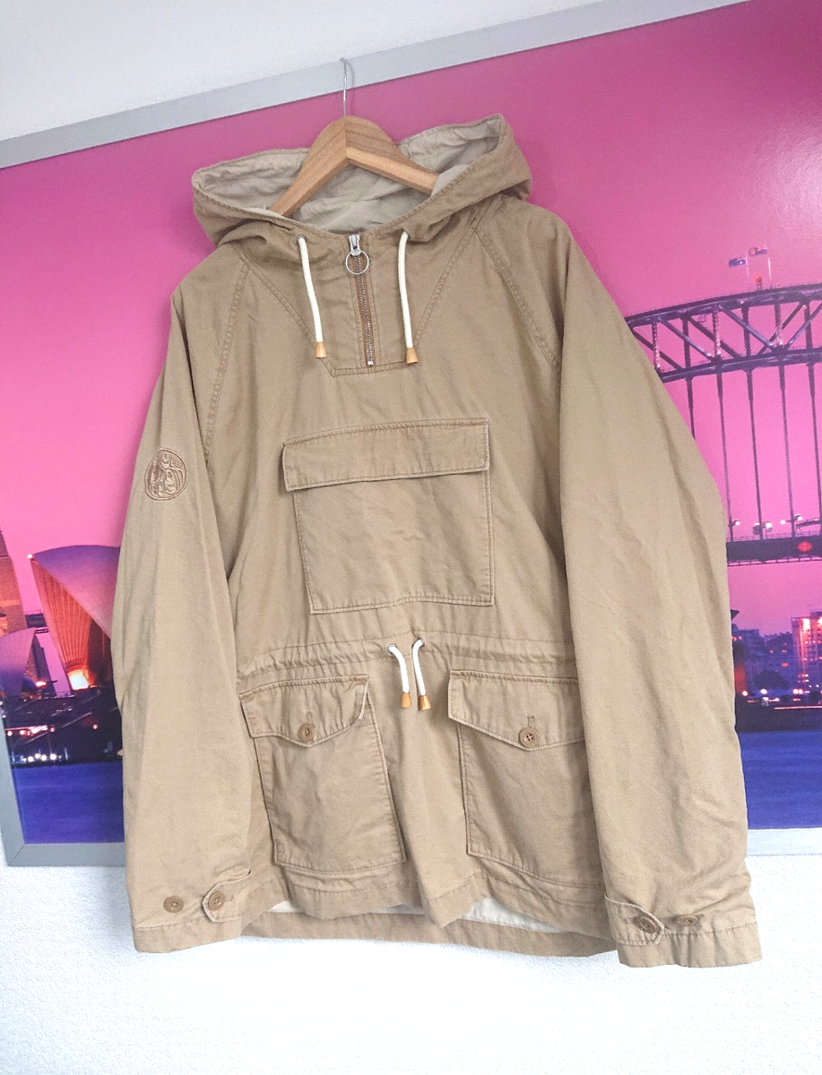 Pretty Green Smock Overhead Jacket XXL 3XL Sand 90s Indie