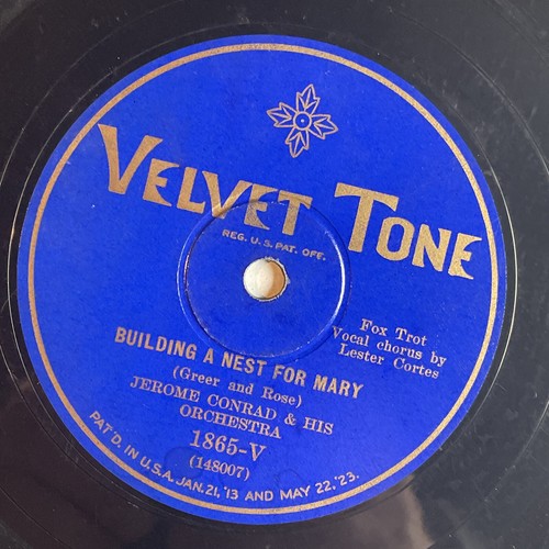 10" 78 RPM-Jerome Conrad/Lester Cortes-Building a Nest for Mary/Tear Drops/1865V - Imagen 3 de 4