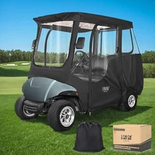2 Passenger Golf Cart Driving Enclosure for Yamaha G14 G16 G22 G29 Drive 2, 600D
