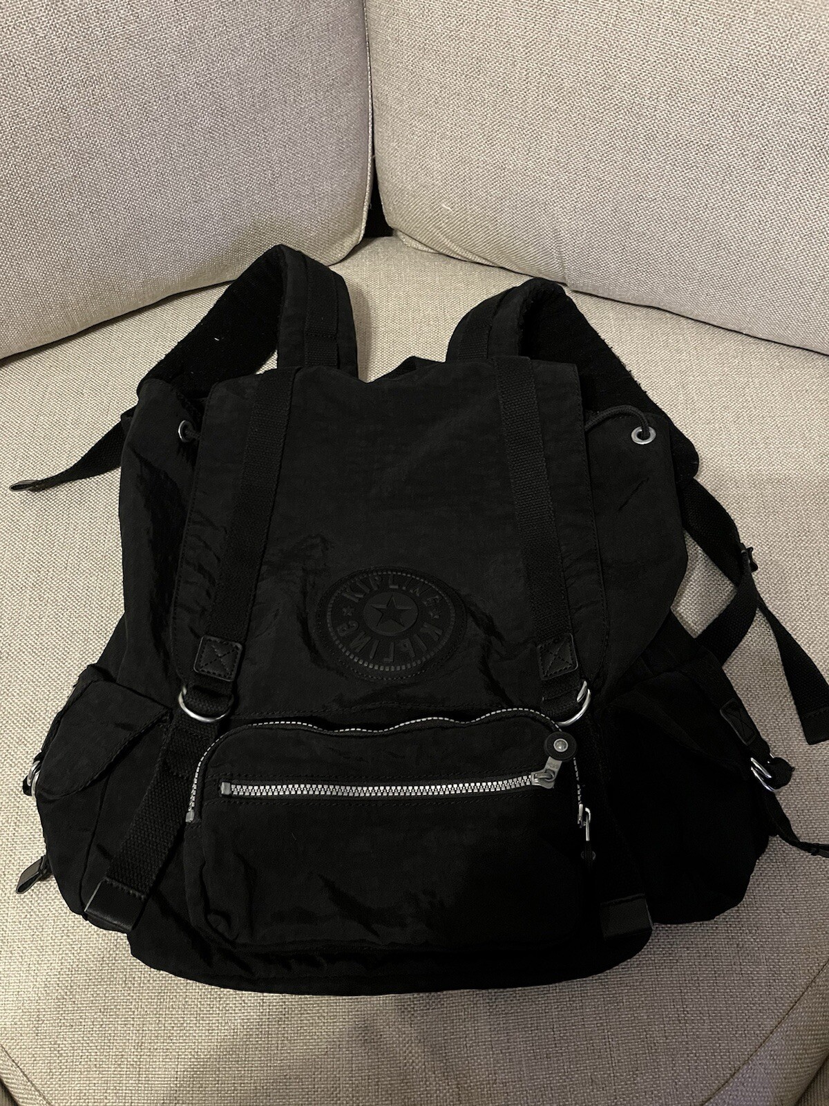 Kipling Black Drawstring Backpack Large - image 1