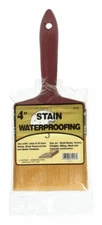 Linzer 3121 0400 Stain Waterproofing Brush, 4 in.,Brown,WM 3121-0400