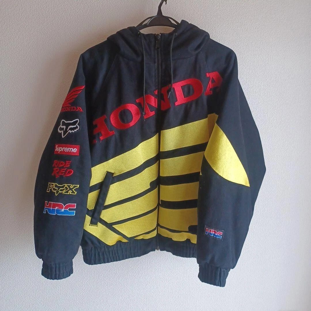 Supreme × HONDA Fox Racing Puffy Zip Up Jacket Size JP S(US XS) Rare! Used F/S