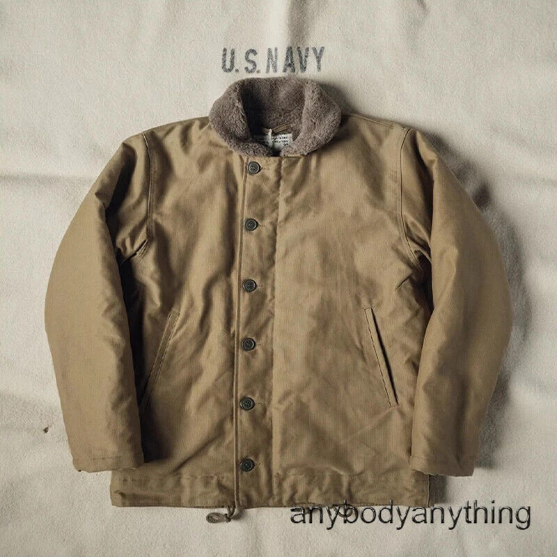 ジャケット・アウター STONE  00aw WOOL DECK JACKET Bronson Heavy-Duty N-1 Deck Jacket Plain Version Jungle