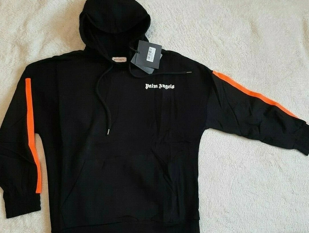 Felpa con cappuccio pista mista Palm Angels Fluo Размер L. Оригинал.