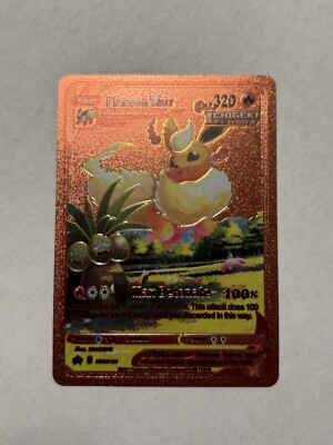 Flareon VMAX SWSH180 ポケモンカード英語版 Flareon VMAX - SWSH180 Red Foil FAN ART Display Card NM/M | eBay
