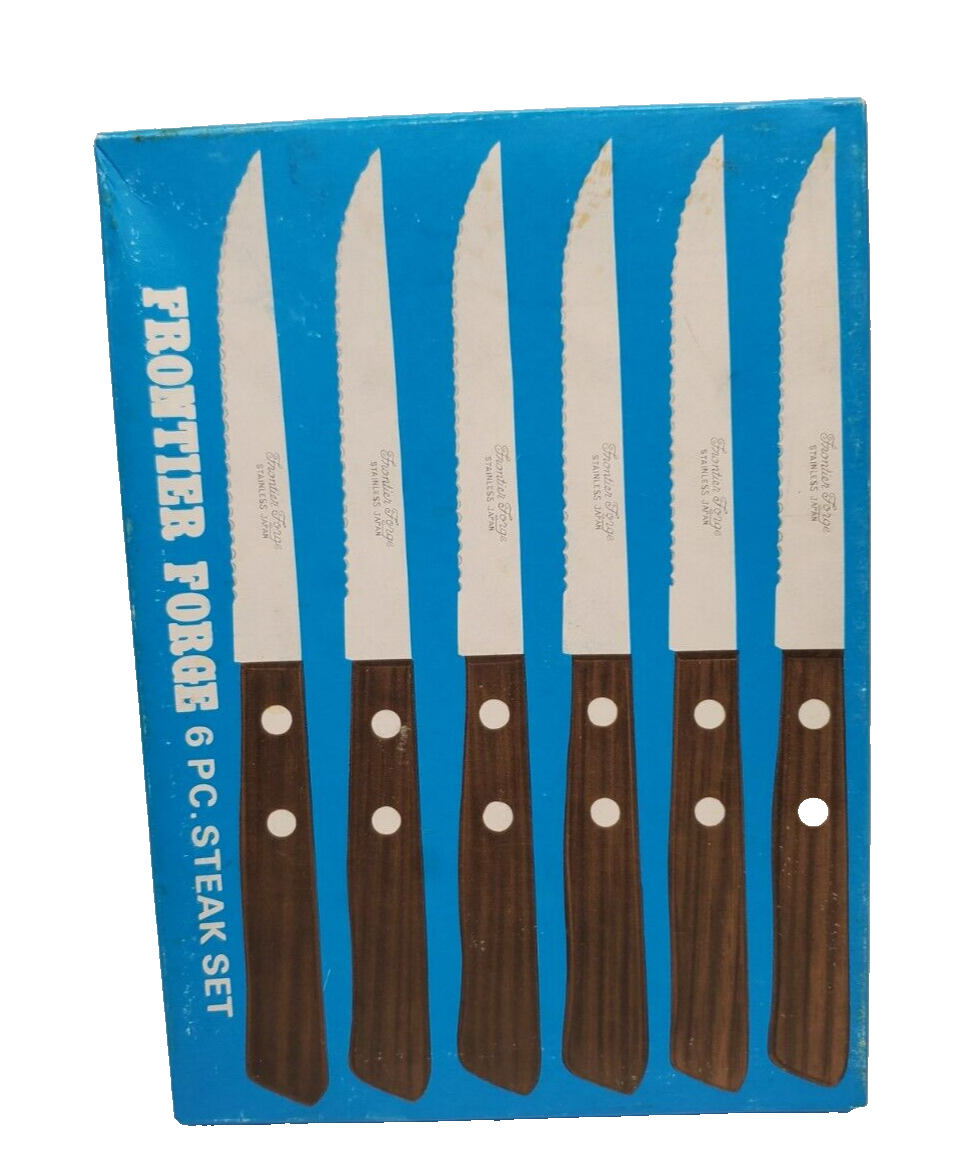 Vintage Frontier Forge Stainless Steel Japan 6 piece Steak Vintage Frontier Forge Stainless Steel Japan 6 piece Steak