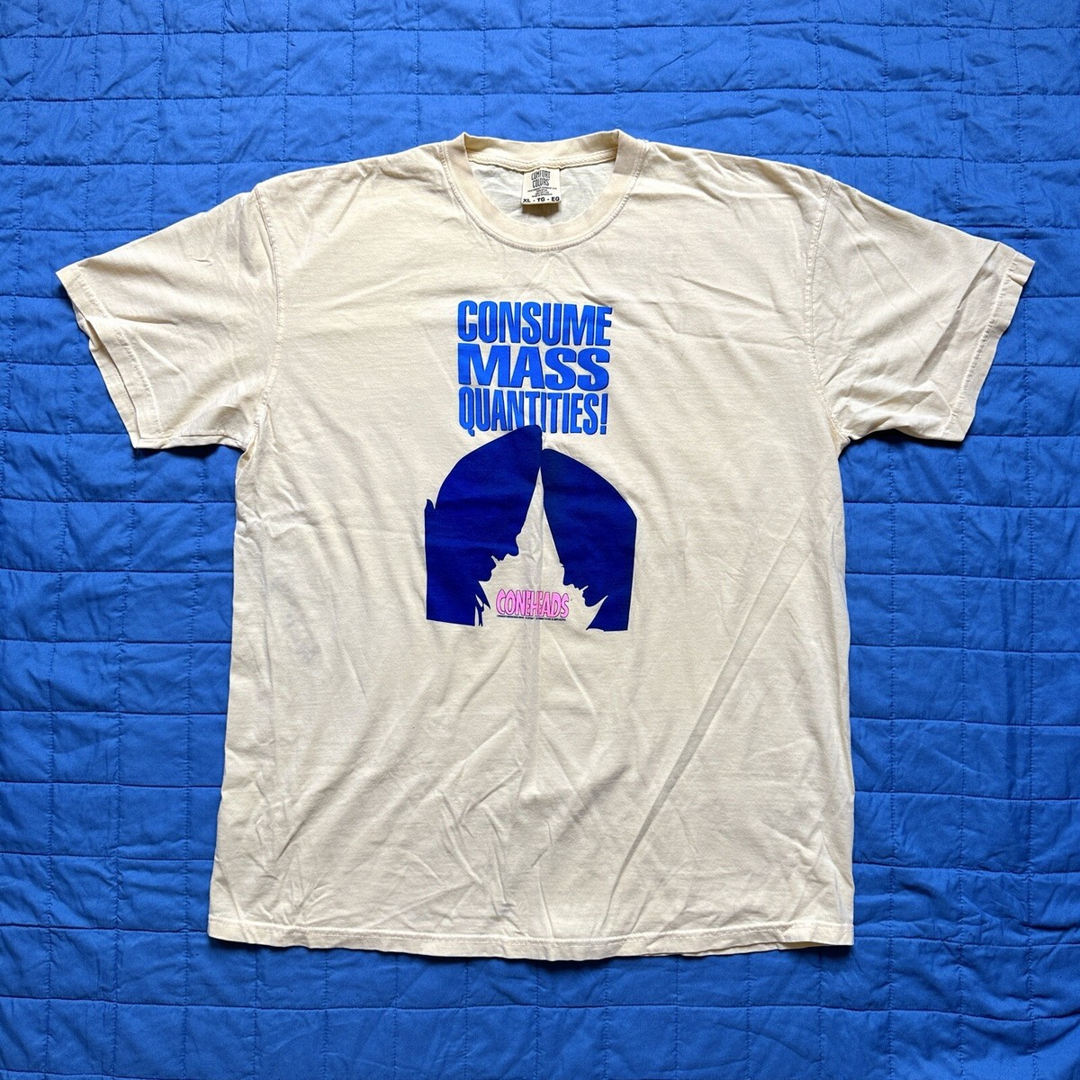 Vintage 90s Cone Heads Movie Shirt Promo Tee Men's XL Rare 1993 | eBay