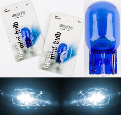 Nokya 7440 Nok5202 21W White Two Bulbs Rear Turn Signal Light Replacement Lamp