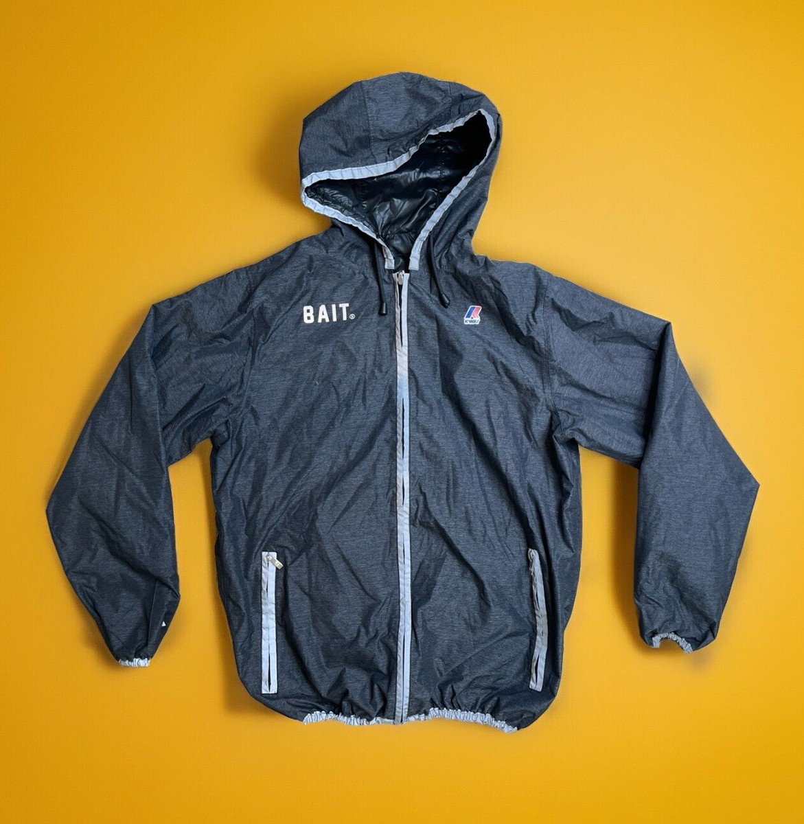 BAIT x K-WAY Collab Men's L - Jacques Rain Jacket Reflective