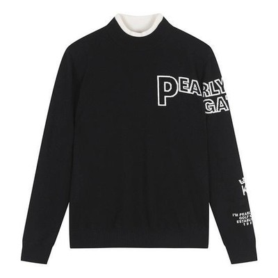 Genuine PEARLY GATES GOLF Mens Hidden Color Block Windproof Long Sleeve Knit 