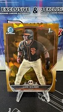 2023 Bowman Draft Sapphire Luke Shliger Gold /50 San Francisco Giants #BDC-47