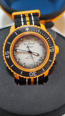 Swatch x Blancpain Scuba Fifty Fathoms PACIFIC Ocean (Yellow Black) SO35P100