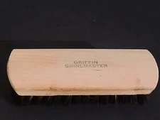 Griffin Shinemaster Shoe Brush Wood Top 6.75” long x 2.5” W