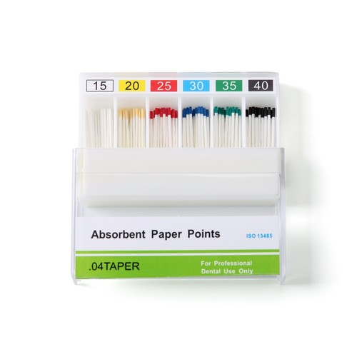 Dental Endo Absorbent Paper Points Color Coded Taper 02/.04/.06 #15-40 - Picture 23 of 56