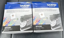 (2) Genuine Brother SP01BK Sublimation Ink Cartridge for SP-1 Black EXP 02/2026